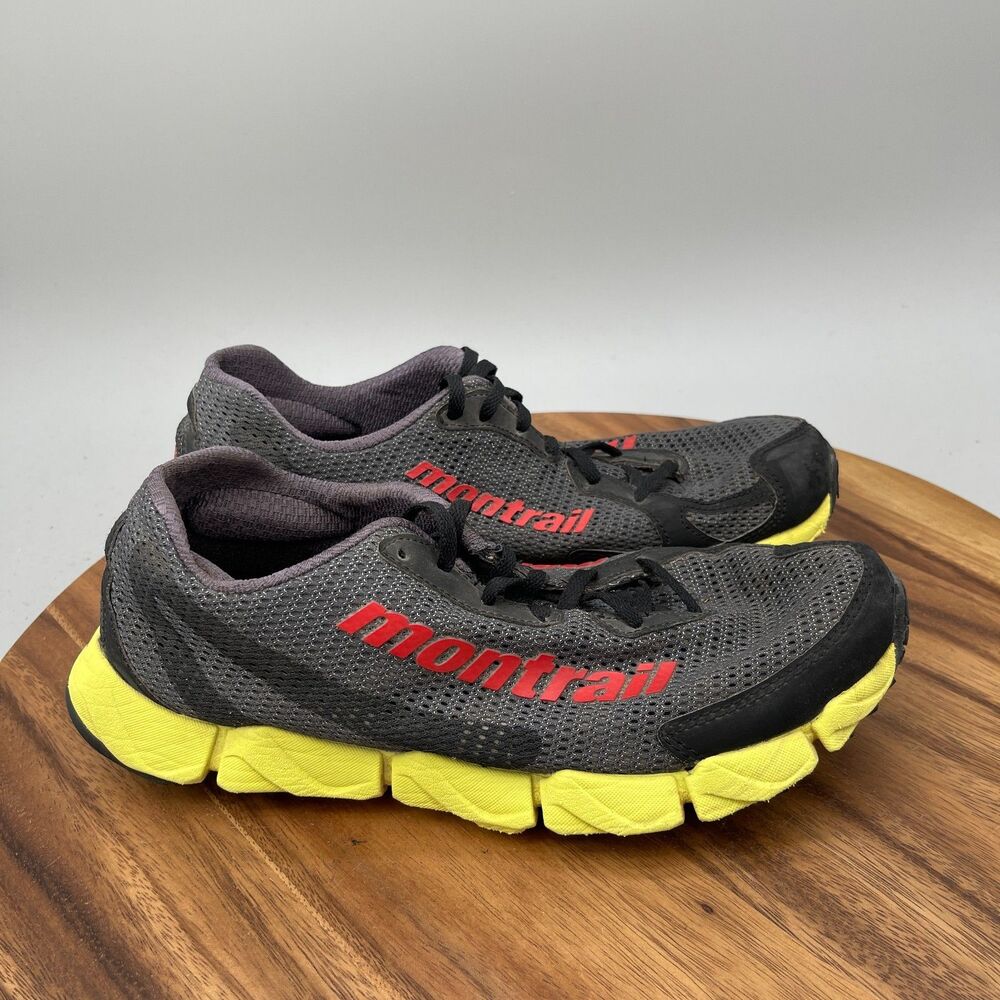 Montrail Trail Shoes Mens Size 8.5 Black Running Comfort Walking Sneakers